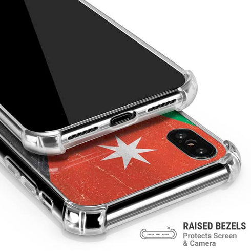Jordan Flag Distressed iPhone X/XS Clear Case