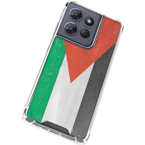 Jordan Flag Distressed Moto G Power 5G (2025) Clear Case
