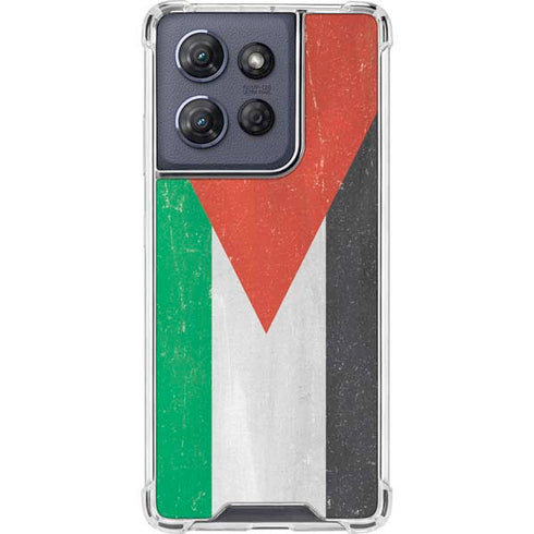 Jordan Flag Distressed Moto G Stylus 5G (2025) Clear Case