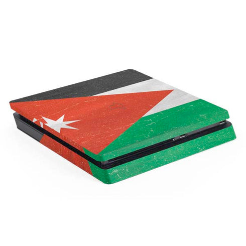 Jordan Flag Distressed PS4 Slim Skin