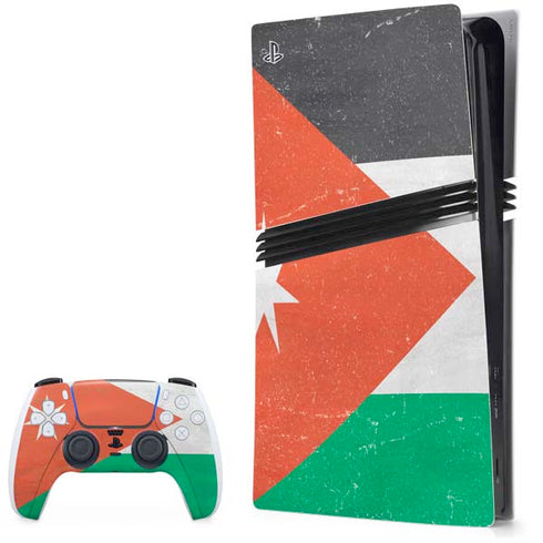Jordan Flag Distressed PS5 Pro Bundle Skin