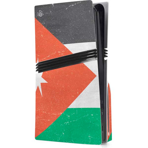 Jordan Flag Distressed PS5 Pro Disk Console Skin
