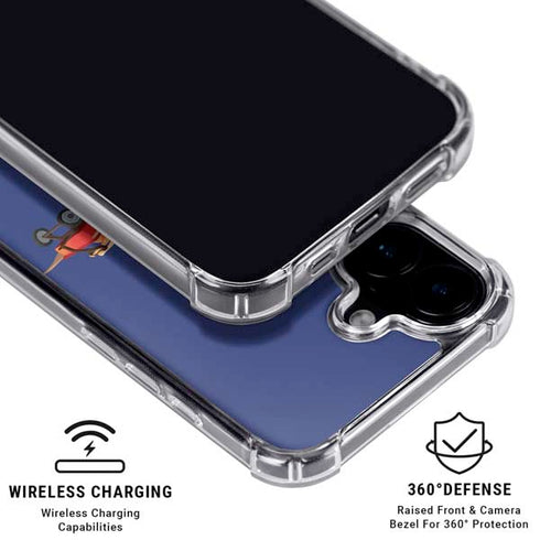 Disney Inside Out Joy and Bing Bong iPhone 16 Plus Clear Case