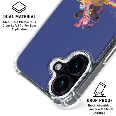 Disney Inside Out Joy and Bing Bong iPhone 16 Plus Clear Case