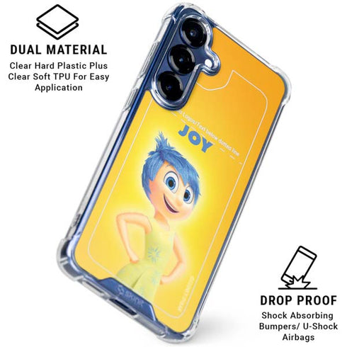 Disney Inside Out Joy Portrait Galaxy S25 Plus Clear Case