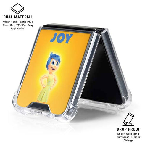 Disney Inside Out Joy Portrait Galaxy Z Flip7 Clear Case