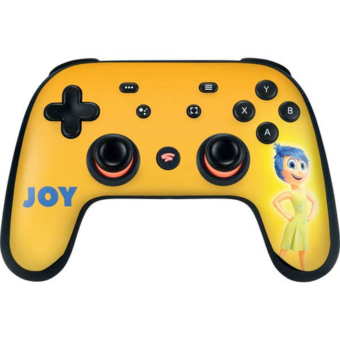 Disney Inside Out Joy Portrait Google Stadia Controller Skin