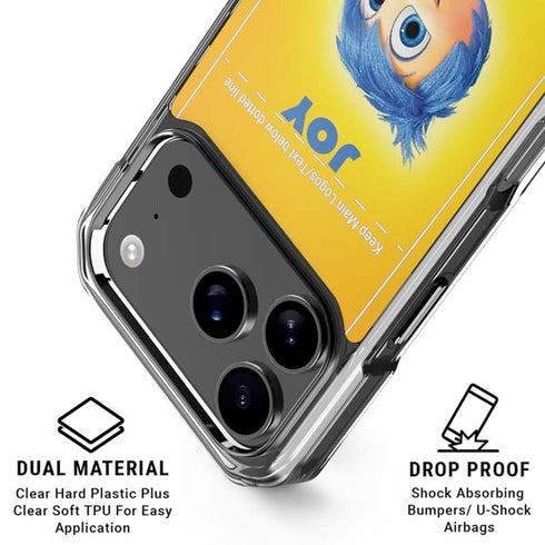 Disney Inside Out Joy Portrait iPhone 17 Pro Clear Case