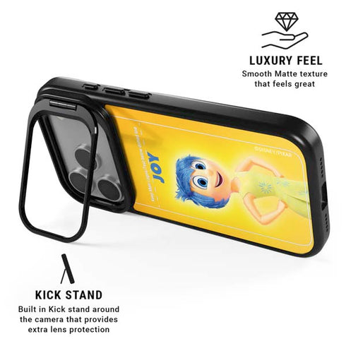 Disney Inside Out Joy Portrait iPhone 17 Pro Kickstand Case