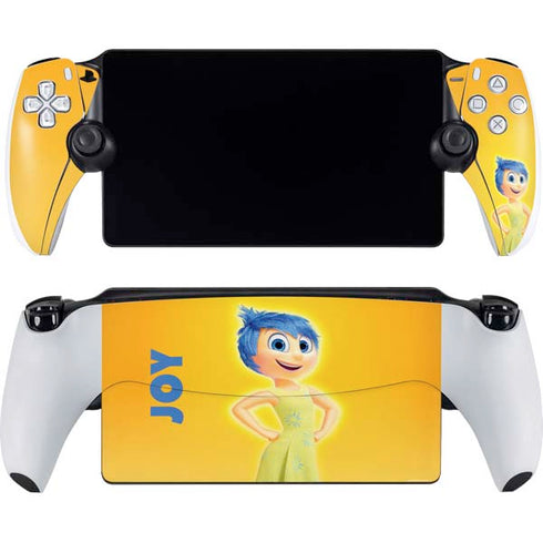 Disney Inside Out Joy Portrait PlayStation Portal Remote Player Skin