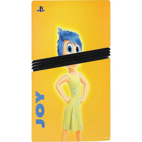 Disney Inside Out Joy Portrait PS5 Pro Console Skin
