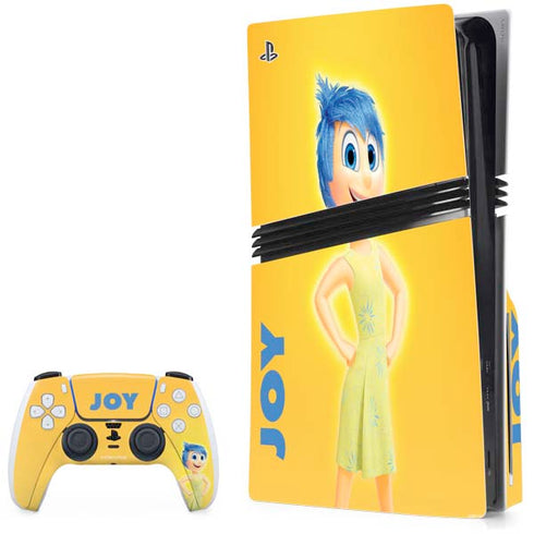 Disney Inside Out Joy Portrait PS5 Pro Disk Bundle Skin