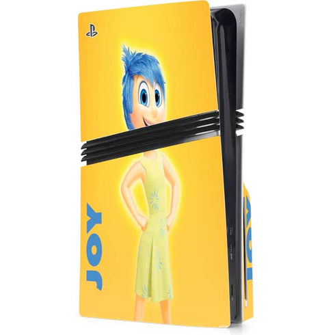 Disney Inside Out Joy Portrait PS5 Pro Disk Console Skin