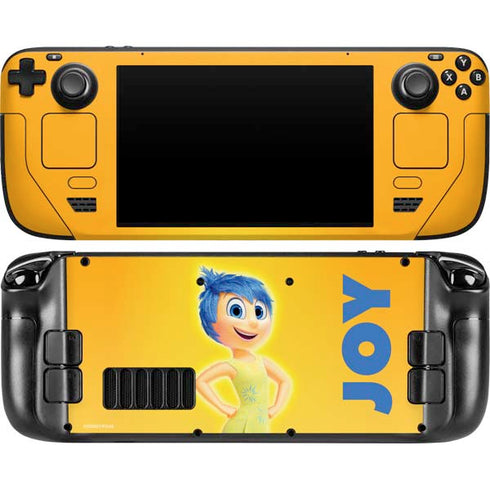 Disney Inside Out Joy Portrait Steam Deck Handheld Gaming Computer OLED Skin