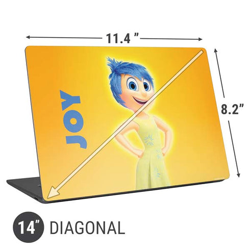 Disney Inside Out Joy Portrait Universal Laptop 14in (11.4 x 8.2in) Skin