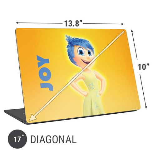 Disney Inside Out Joy Portrait Universal Laptop 17in (13.8 x 10in) Skin