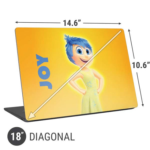 Disney Inside Out Joy Portrait Universal Laptop 18in (14.6 x 10.6in) Skin