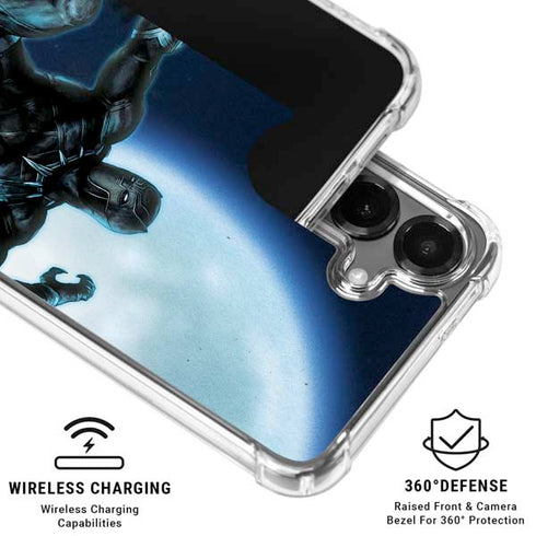 Marvel Black Panther Jumping Through Air Galaxy S26 Plus Clear Case