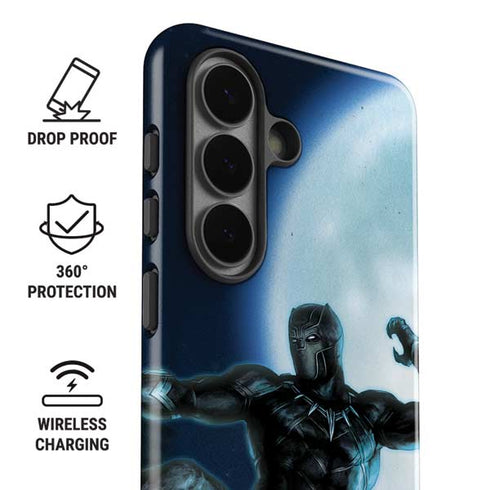 Marvel Black Panther Jumping Through Air Galaxy S26 Plus Impact Case