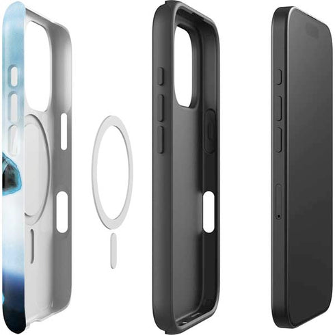 Marvel Black Panther Jumping Through Air iPhone 16 Pro Max Magsafe Impact Case