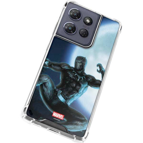 Marvel Black Panther Jumping Through Air Moto G Power 5G (2025) Clear Case