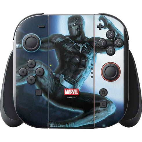 Marvel Black Panther Jumping Through Air Nintendo Switch 2 (2025) with Joy-Con Skin