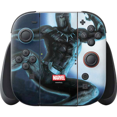 Marvel Black Panther Jumping Through Air Nintendo Skins