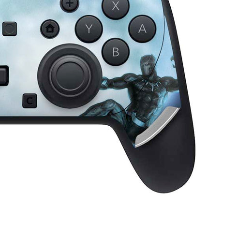 Marvel Black Panther Jumping Through Air Nintendo Switch 2 (2025) Pro Controller Skin