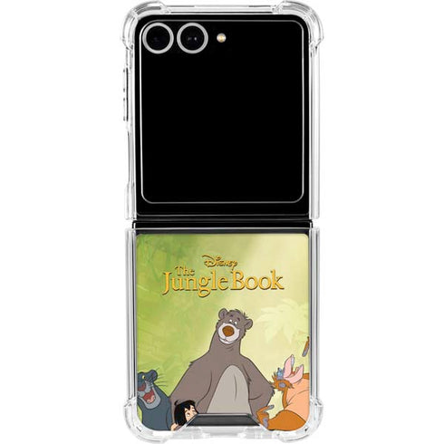 Disney Jungle Book Character Group Galaxy Z Flip7 Clear Case