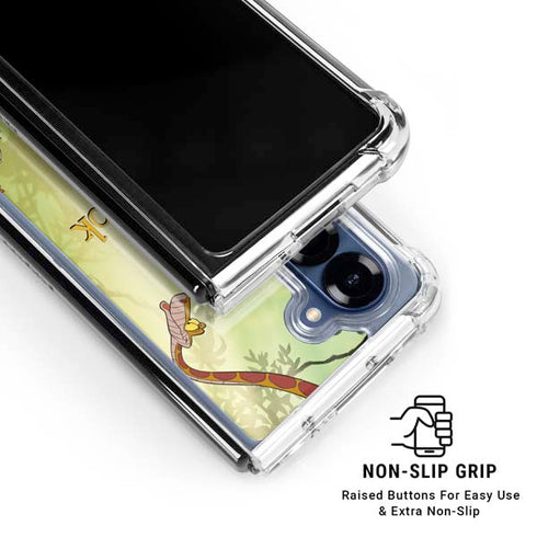 Disney Jungle Book Character Group Galaxy Z Fold7 Clear Case