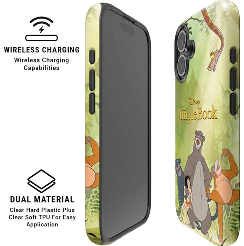 Disney Jungle Book Character Group iPhone 16 Magsafe Impact Case