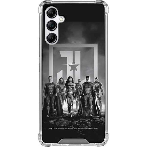 The Justice League (2017) Justice League Black and White Gabb Phone 4 Clear Case