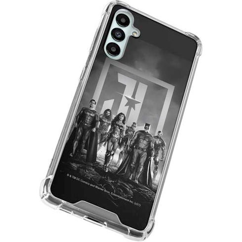 The Justice League (2017) Justice League Black and White Gabb Phone 4 Clear Case
