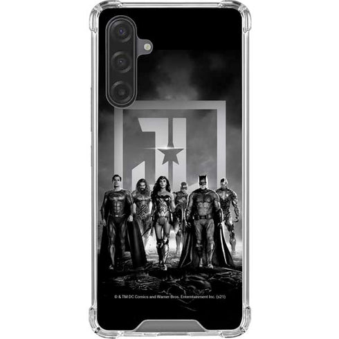 The Justice League (2017) Justice League Black and White Galaxy A17 Clear Case