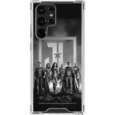 The Justice League (2017) Justice League Black and White Galaxy S23 Ultra Clear Case