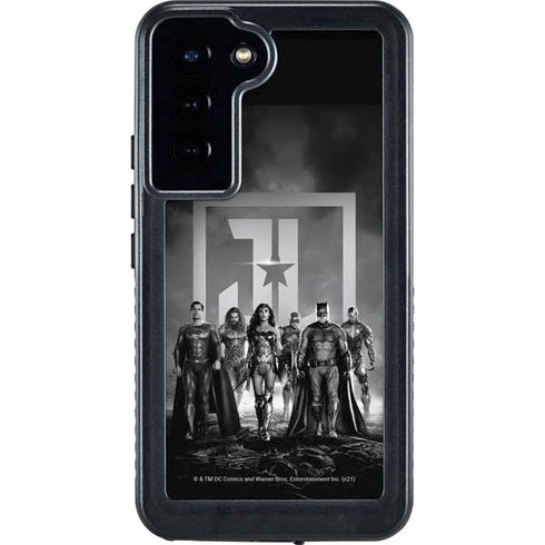 The Justice League (2017) Justice League Black and White Galaxy S24 Plus Waterproof Case