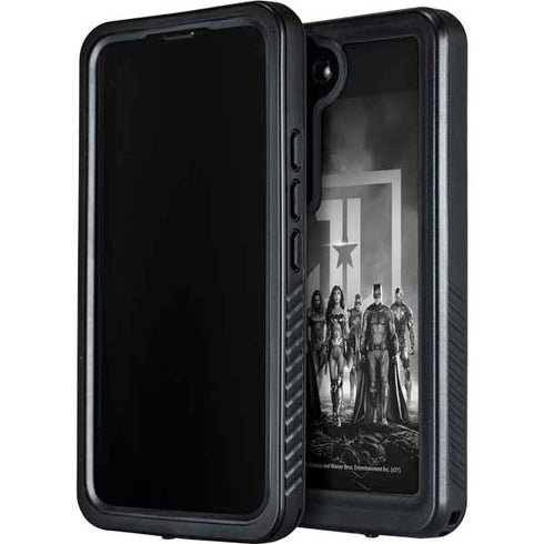 The Justice League (2017) Justice League Black and White Galaxy S24 Plus Waterproof Case