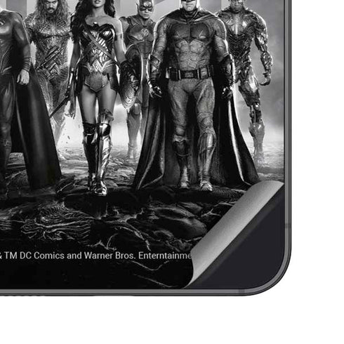The Justice League (2017) Justice League Black and White Galaxy S25 Skin