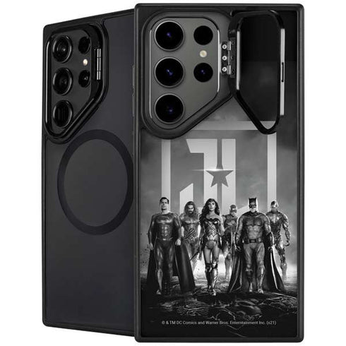 The Justice League (2017) Justice League Black and White Galaxy S24 Ultra Kickstand Case