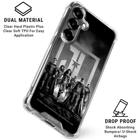 The Justice League (2017) Justice League Black and White Galaxy S26 Clear Case