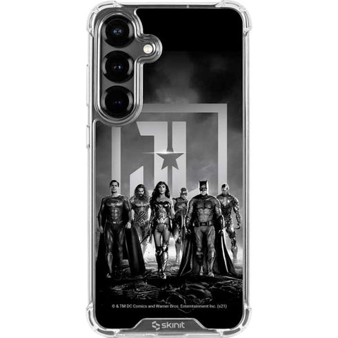 The Justice League (2017) Justice League Black and White Galaxy S26 Plus Clear Case