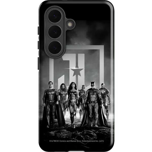 The Justice League (2017) Justice League Black and White Galaxy S26 Plus Impact Case