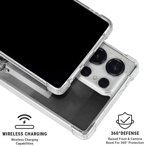 The Justice League (2017) Justice League Black and White Galaxy S26 Ultra Clear Case
