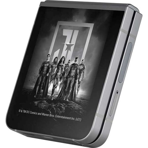 The Justice League (2017) Justice League Black and White Galaxy Z Flip6 Skin
