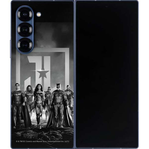 The Justice League (2017) Justice League Black and White Galaxy Z Fold6 Skin