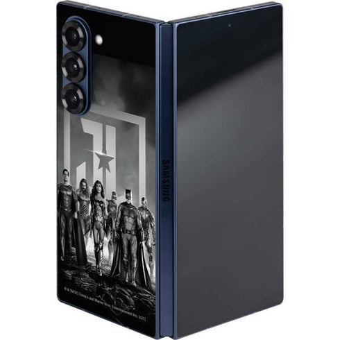 The Justice League (2017) Justice League Black and White Galaxy Z Fold6 Skin