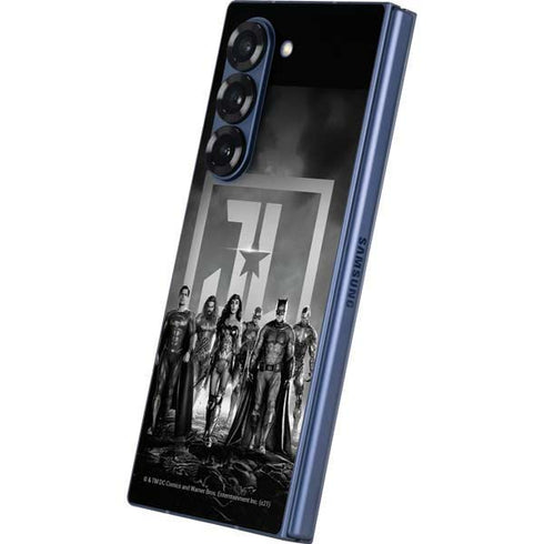 The Justice League (2017) Justice League Black and White Galaxy Z Fold6 Skin