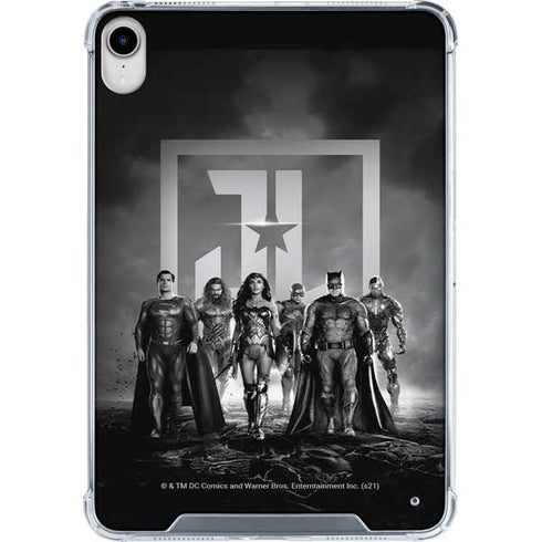 The Justice League (2017) Justice League Black and White iPad 11th Gen (2025) Clear Case