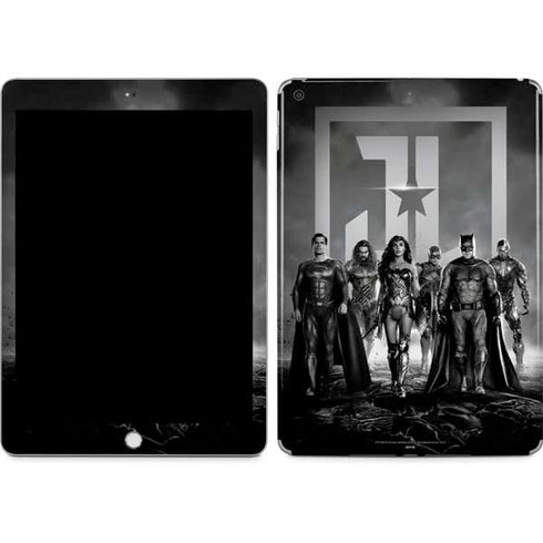 The Justice League (2017) Justice League Black and White Apple iPad Skin