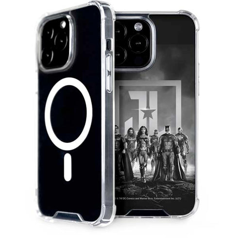 The Justice League (2017) Justice League Black and White iPhone Cases
